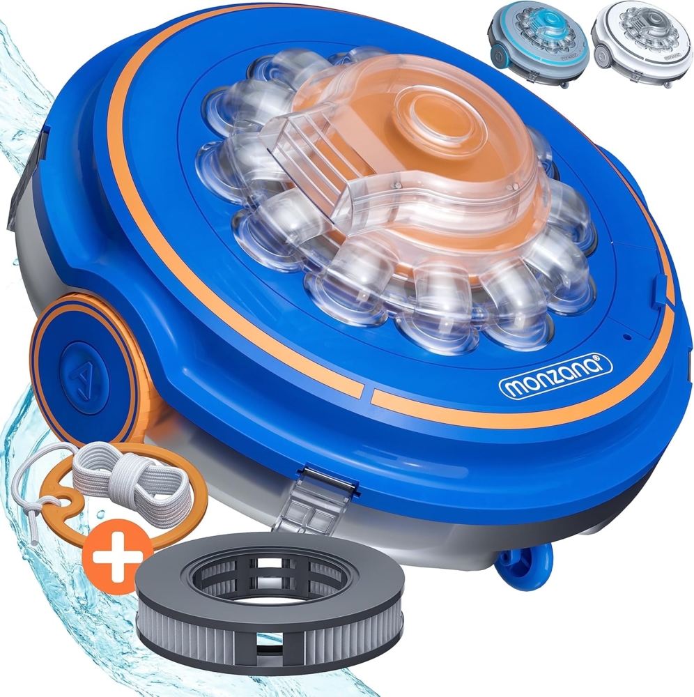 monzana Poolbodensauger, Poolboy500 Kabellos Vollautomatisch 80 Min Akku 5200mAh Li-Ion 80m² Bild 1