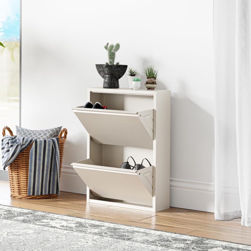 Schuhkipper Sokndal mit 2 Klappen Pfefferweiß [en. casa] Bild 1