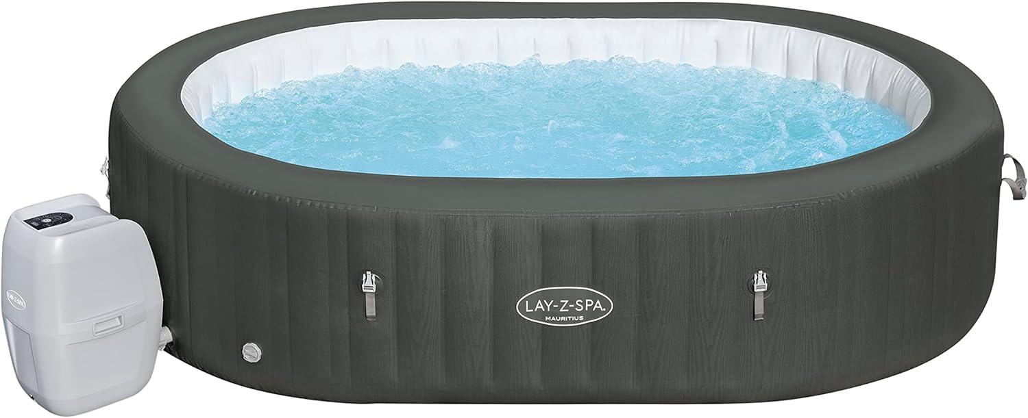 Bestway 'LAY-Z-SPA Whirlpool Mauritius AirJet', 270 x 180 x 71 cm, oval, grau Bild 1