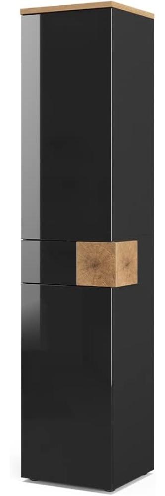 Vicco Hochschrank Badschrank Badezimmerschrank Eden 2 Türen Schublade 5 Fächer Bild 1