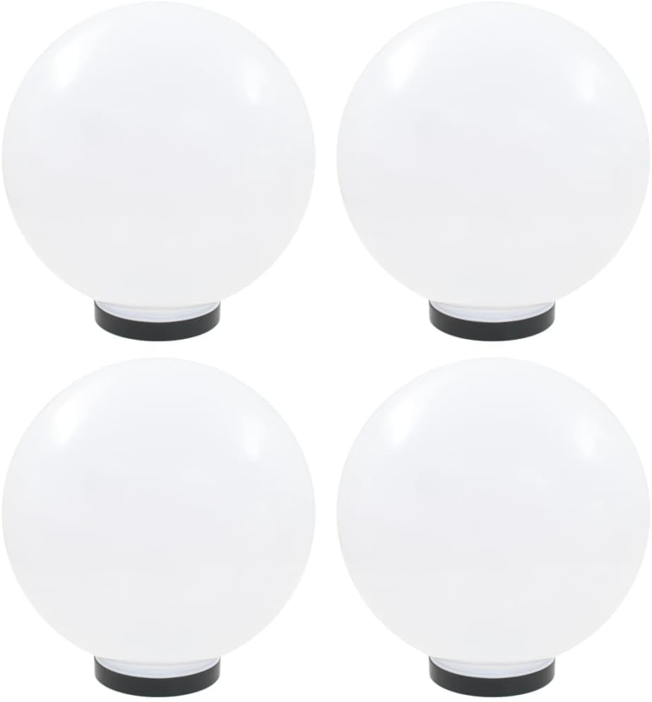 vidaXL LED-Gartenleuchten 4 Stk. Kugelförmig 30 cm PMMA 277143 Bild 1