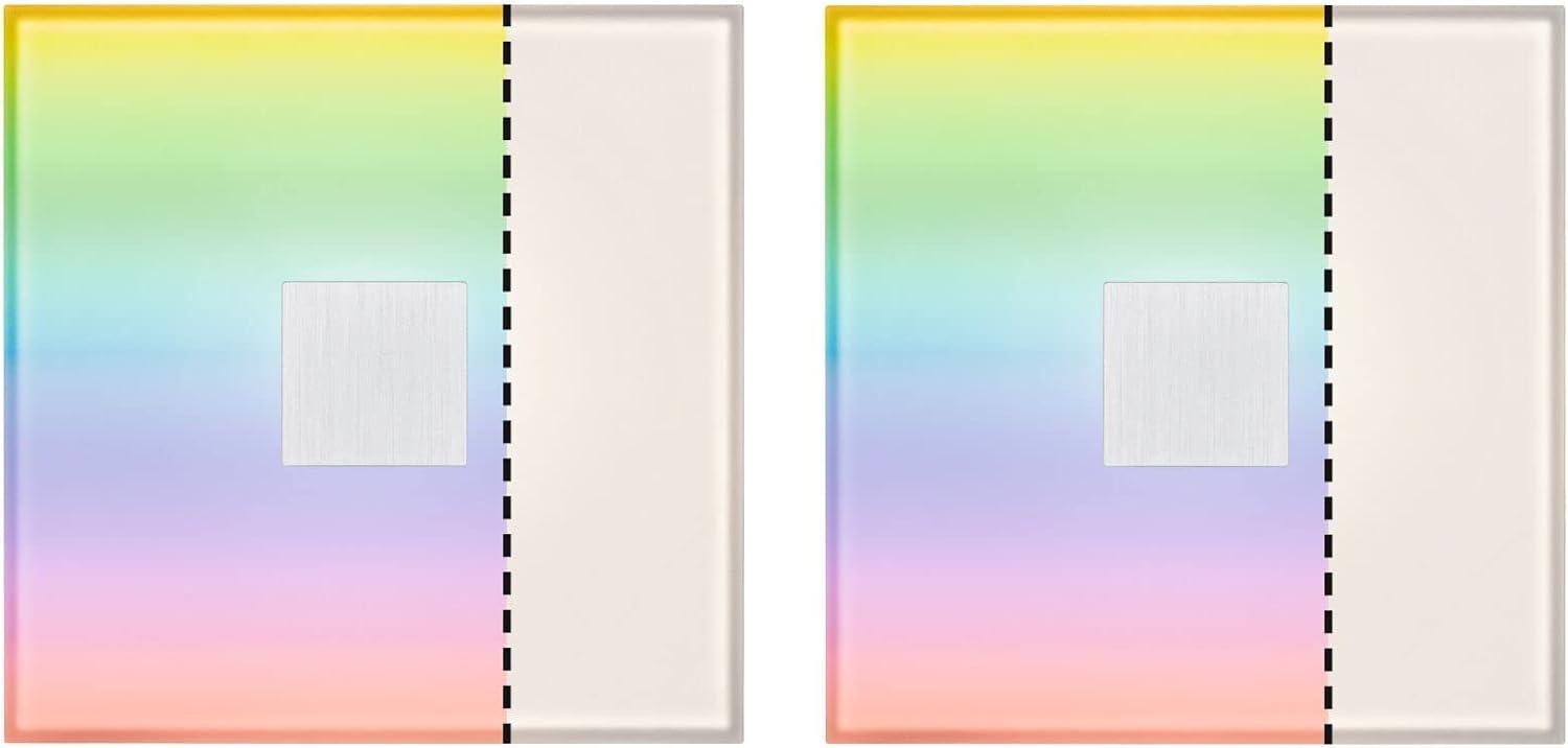 Paulmann 78412 LumiTiles LED Fliesen Square 2er-Basisset 100x10mm Zigbee RGBW IP44 Weiß Bild 1