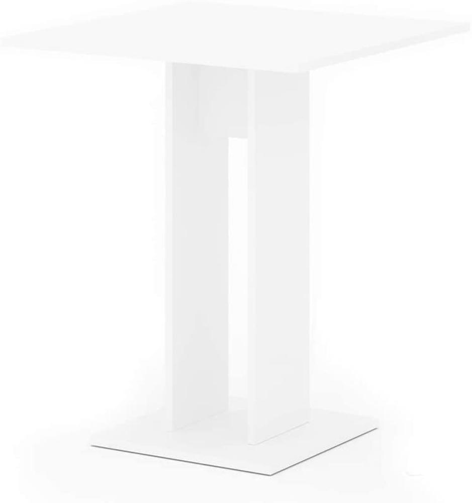 VICCO Esstisch REPOSE Küchentisch Esszimmer Tisch Säulentisch weiß 65x65 cm Bild 1