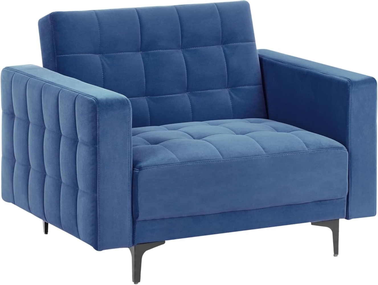 Sessel ABERDEEN Samtstoff Blau Bild 1