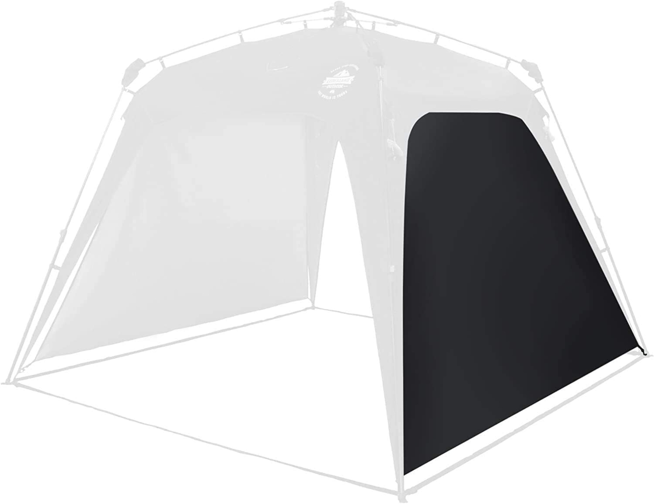 Lumaland 'Where Tomorrow' Seitenwand, Polyester schwarz Bild 1