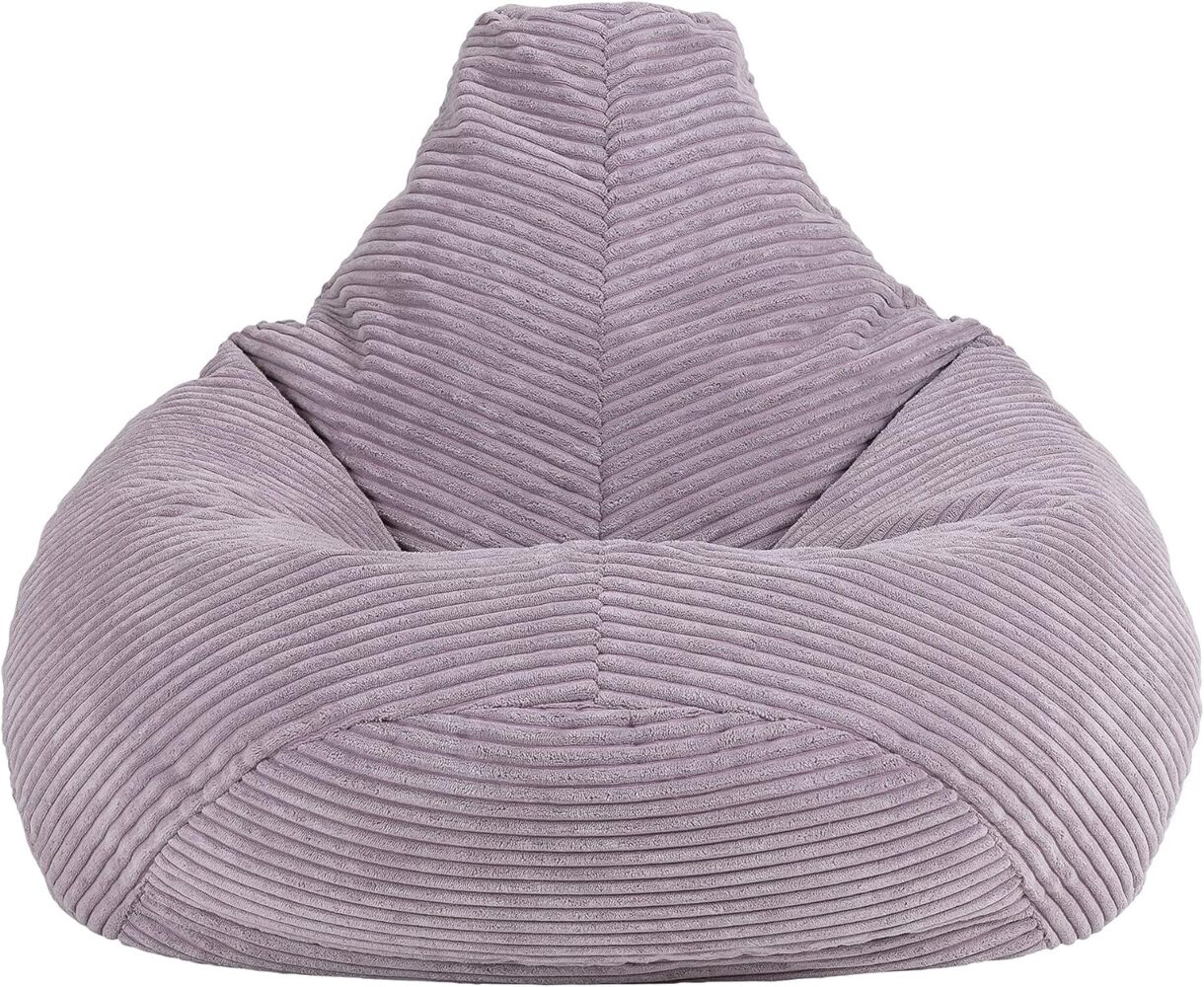 Icon Sitzsack-Sessel Flauschig „Dalton“ für Kinder, Lila, Cord, Kindersitzsack, Groß, Sitzsack Kinder mit Füllung Bild 1