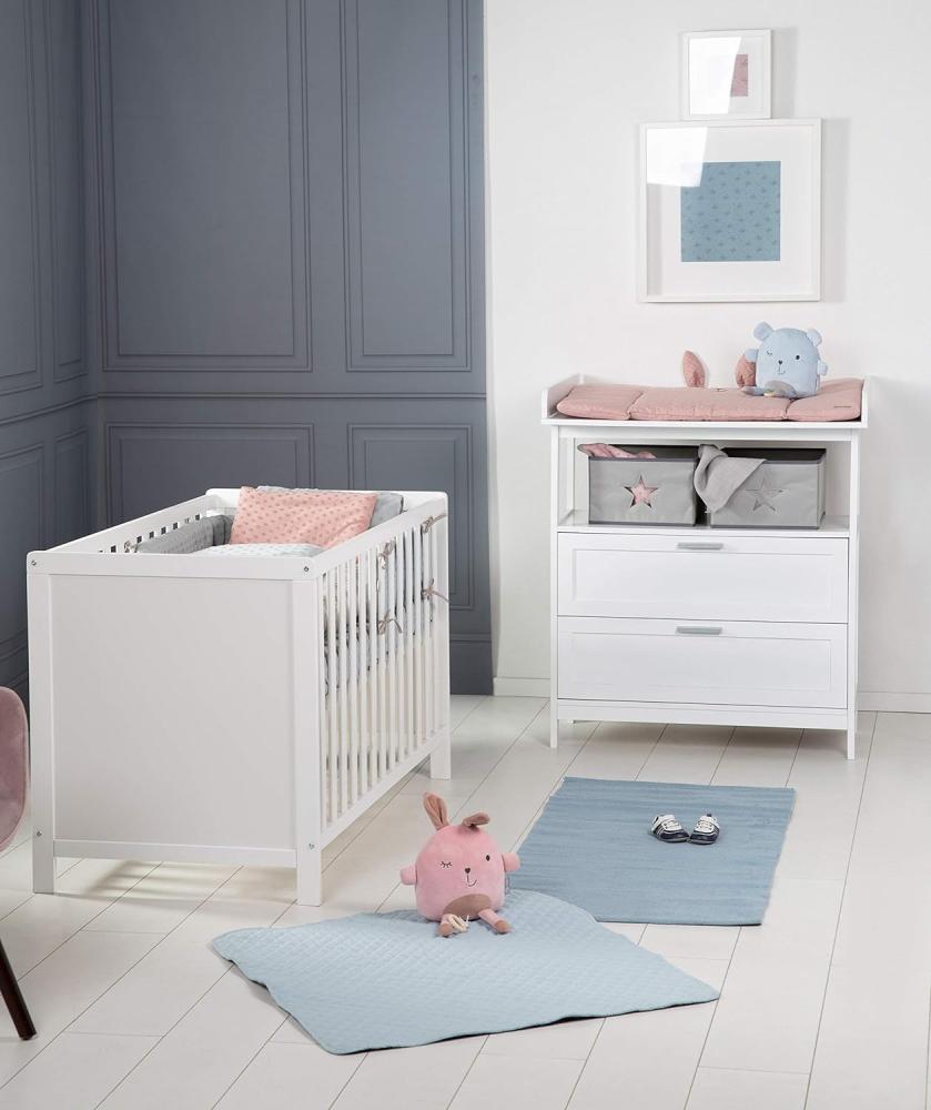 Roba 'Hamburg' 2-tlg. Kinderzimmerset weiß inkl. Babybett und Wickelkommode Bild 1