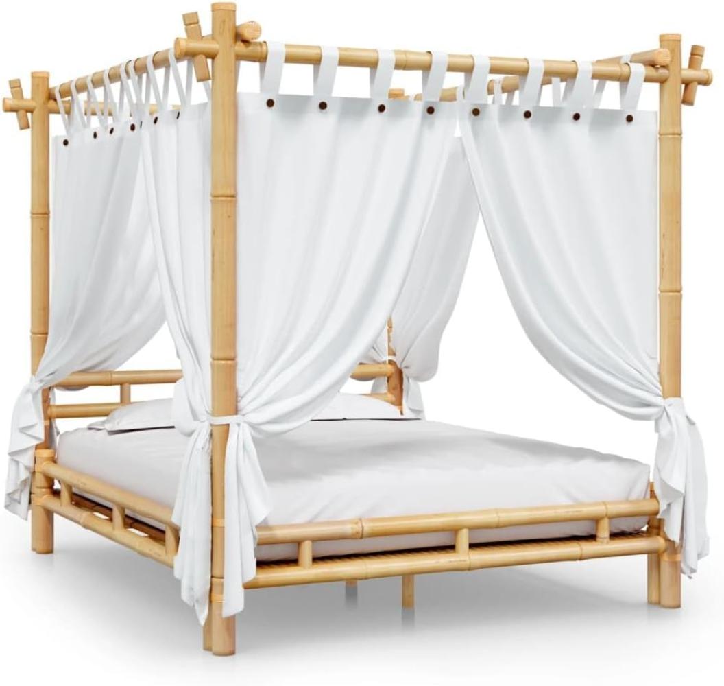 vidaXL Himmelbett 160x200 cm Bambus Bild 1