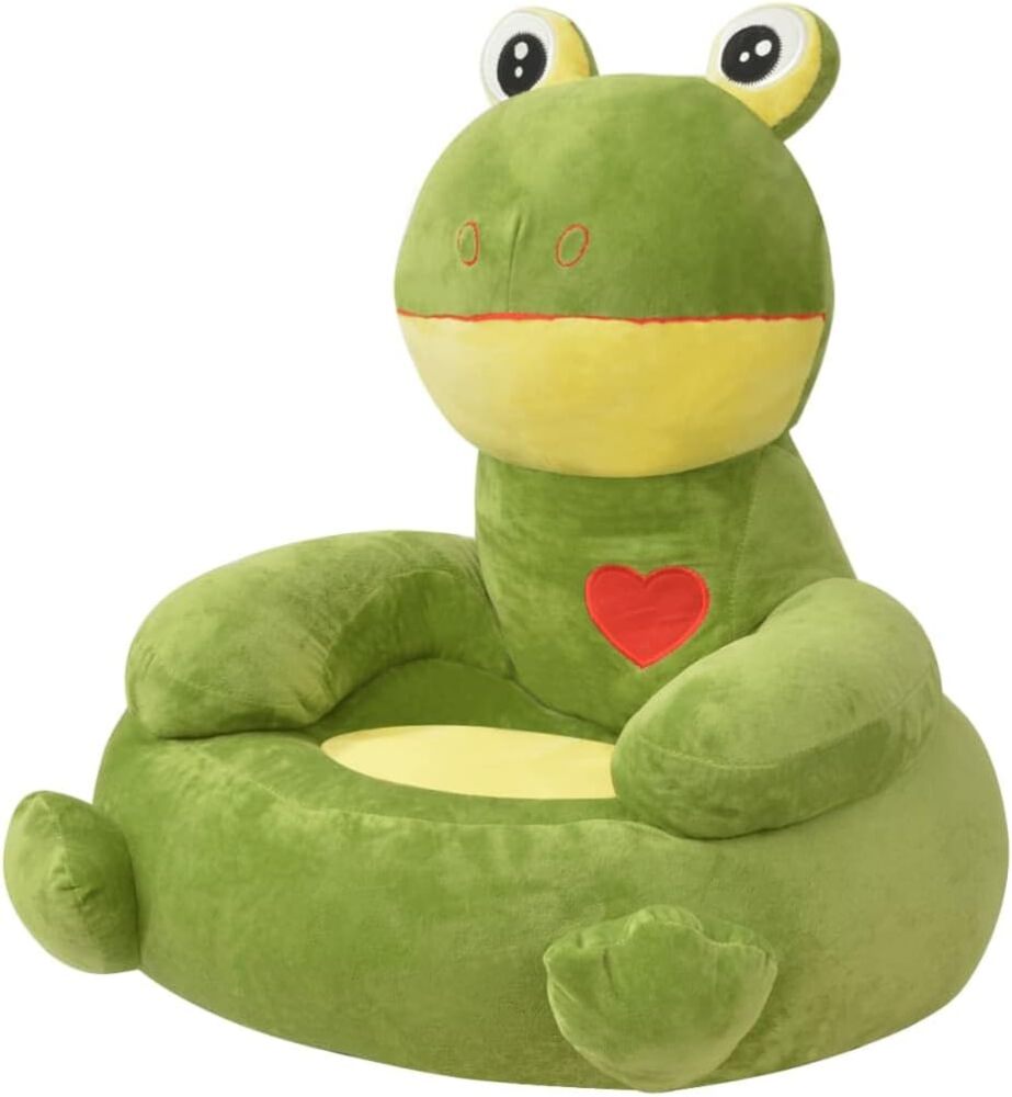 Plüsch-Kindersessel Frosch Grün Bild 1