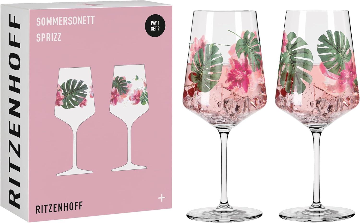 Ritzenhoff 6011001 Aperitifglas 2er-Set 001 SOMMERSONETT Ramona Rosenkranz 2022 Bild 1
