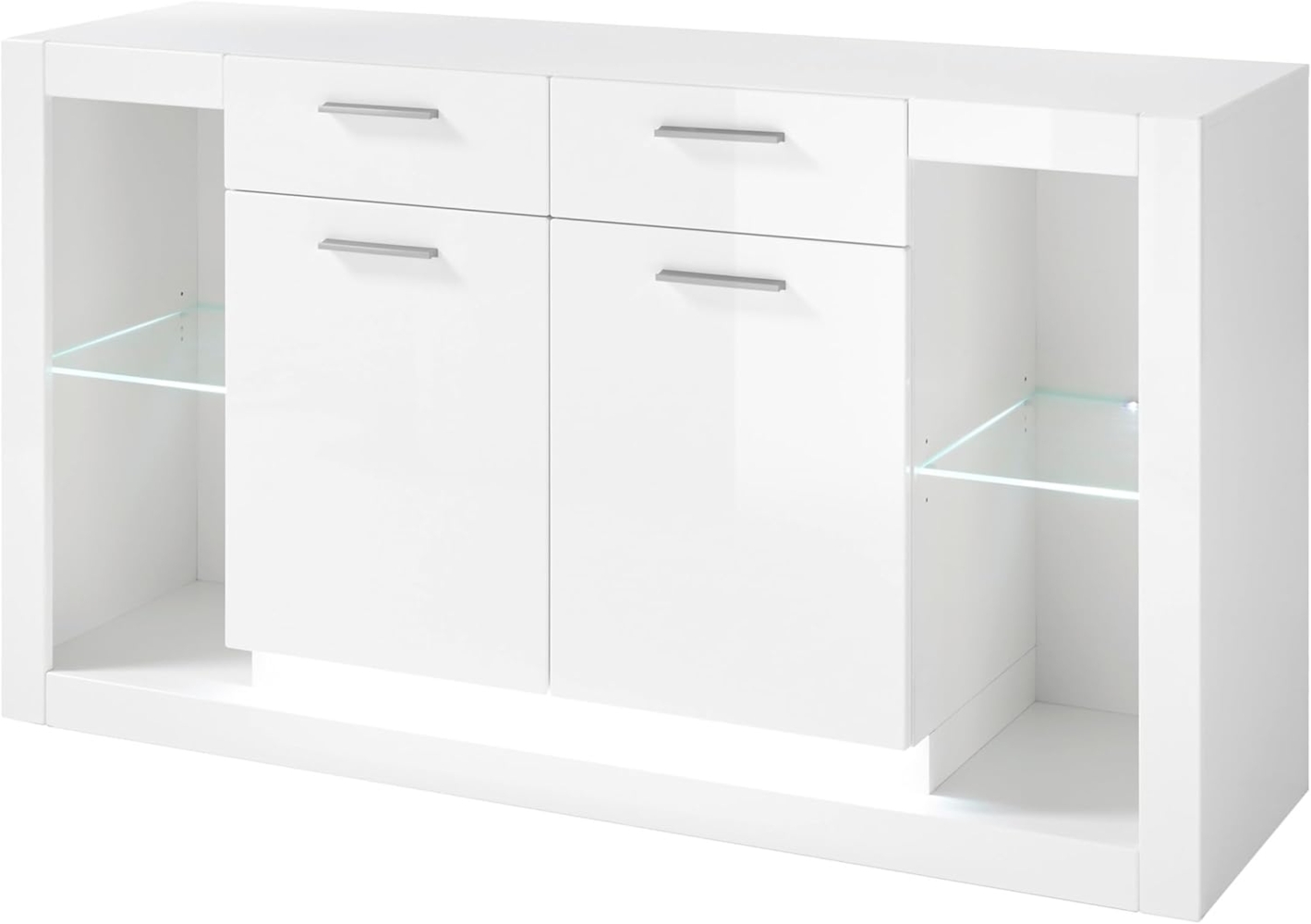 Imv 'Ladis' Sideboard, weiß Hochglanz 150 cm Bild 1