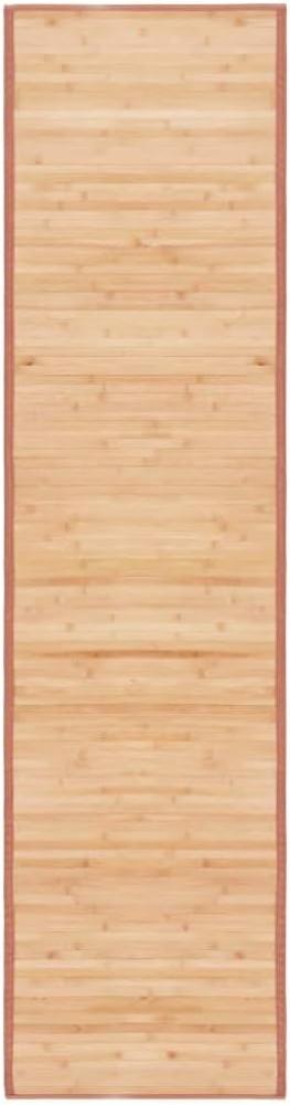 vidaXL Teppich Bambus 80x300 cm Braun 247206 Bild 1