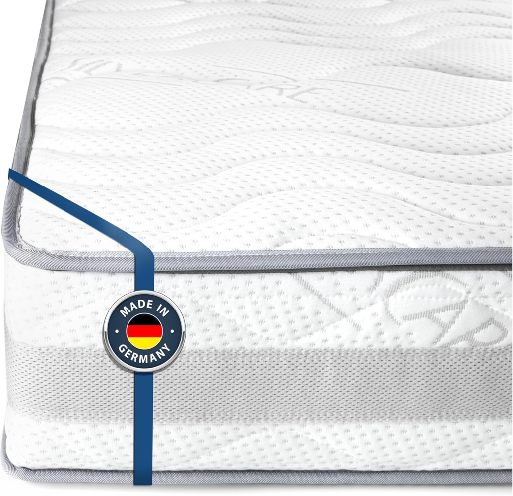 BMM Matratze 200x200 cm Komfort 23 H4 extra fest/Kaltschaummatratze Öko-Tex Zertifiziert/orthopädische 7 Zonen Matratze Höhe 23cm Komfort 23 / Matratzen produziert in Deutschland Bild 1