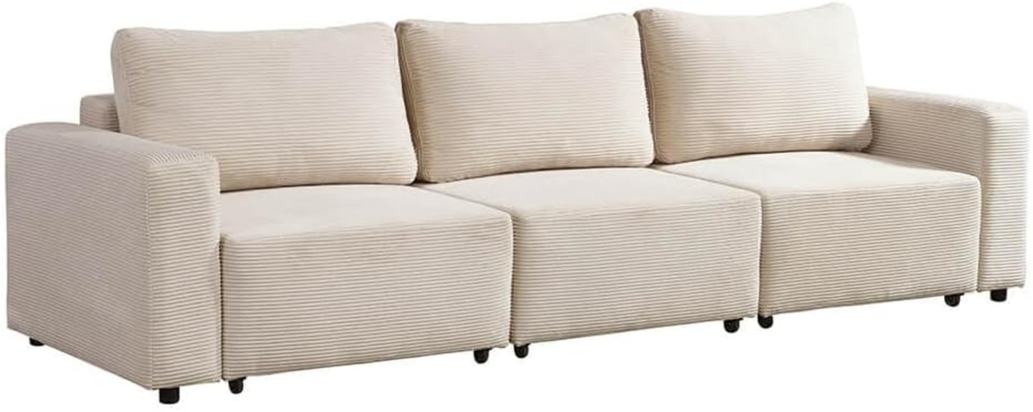 HOME DELUXE Modulares Schlafsofa VINA Beige - 295 x 92 cm Bild 1
