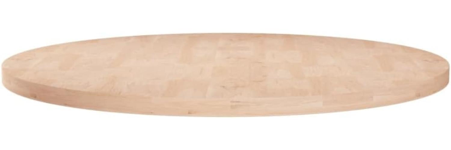 vidaXL Runde Tischplatte Ø60x2,5 cm Unbehandeltes Massivholz Eiche 342903 Bild 1