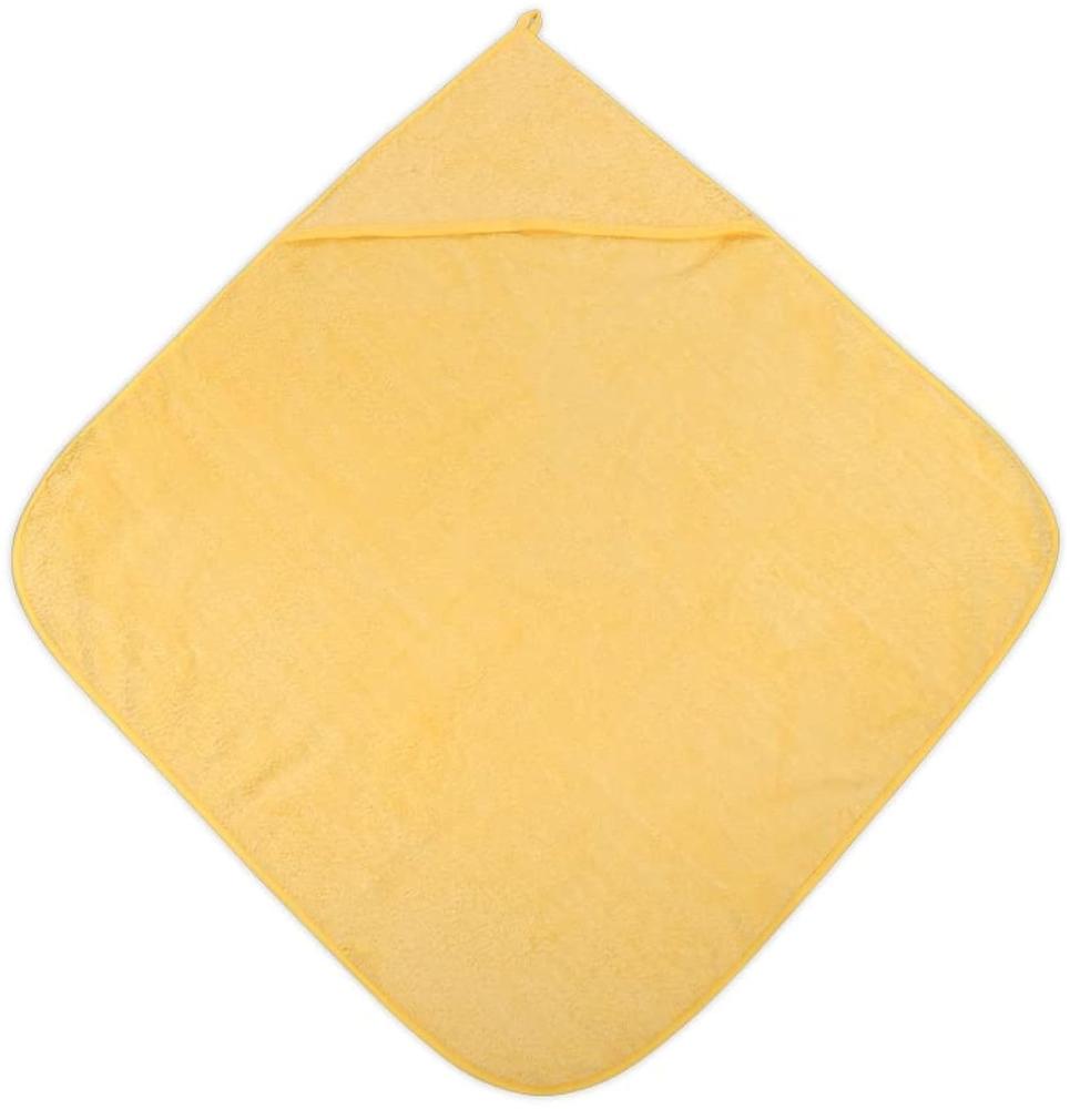 Lorelli Baby-Badehandtuch 80 x 80 cm, Kapuzenhandtuch, Badetuch, ab Geburt gelb Bild 1