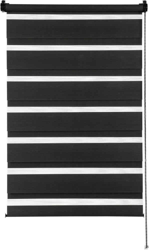 Gardinia EasyFix Doppelrollo schwarz 90 x 220 cm Bild 1