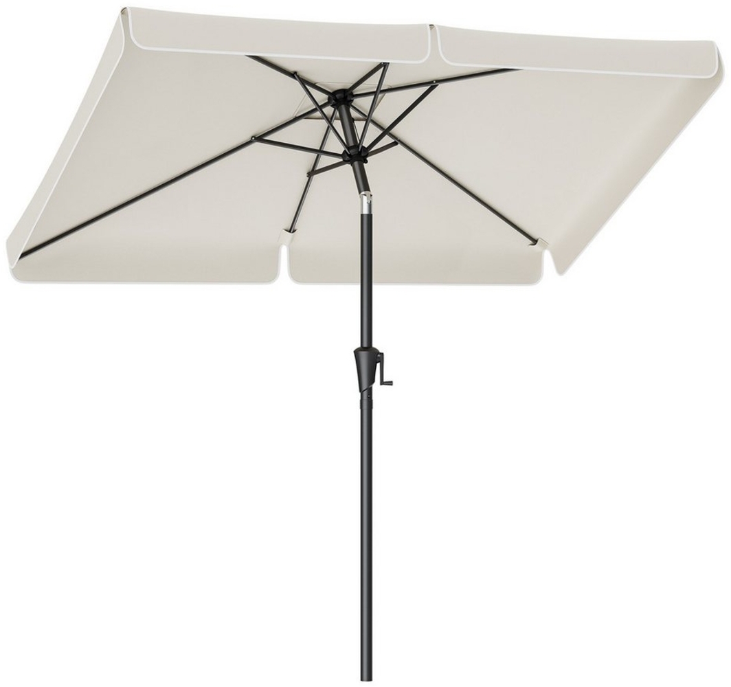 Songmics Sonnenschirm ohne Aufbewahrungstasche, ohne Ständer, UPF 50+, Stahl / Polyester, Beige, 300 x 200 cm Bild 1