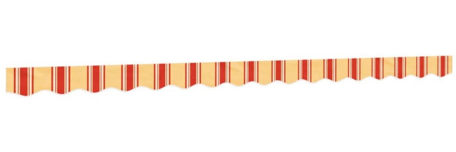 vidaXL Markise Markisenvolant Gelb und Orange Gestreift 4 m (1-St) Bild 1