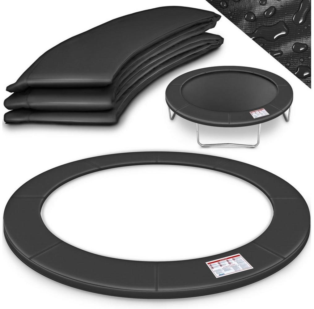 KIDUKU® Trampolin Randabdeckung Anthrazit Ø244 cm Federabdeckung reißfest Randschutz Bild 1