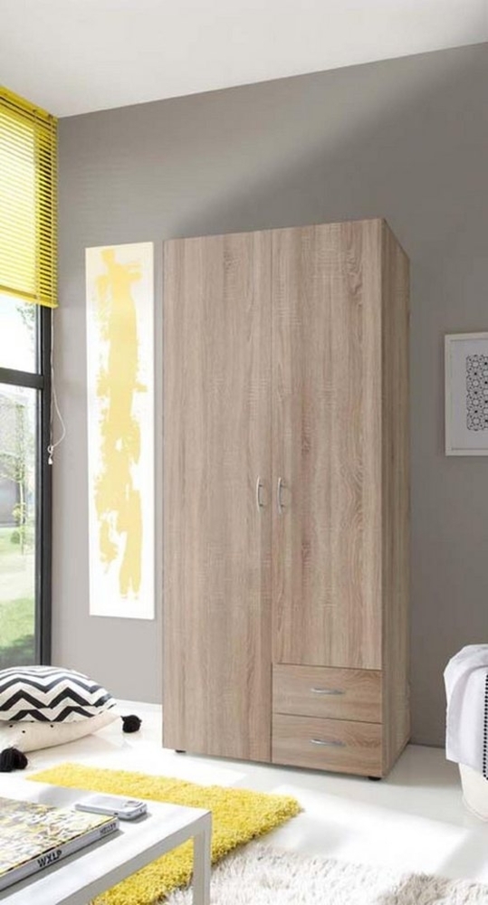 Stella Trading 'Base' Kleiderschrank, Sonoma Eiche, 81 x 176 x 51 cm (B/H/T) Bild 1
