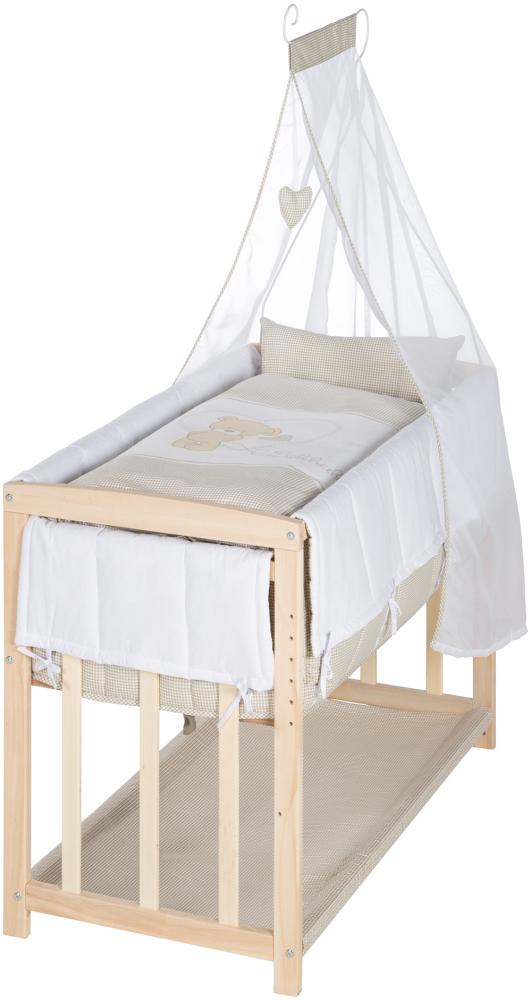 roba Stubenbett 'Liebhabär' - Beistellbett - Babybett - Wiege & Kinderbank - Buchenholz Bild 1
