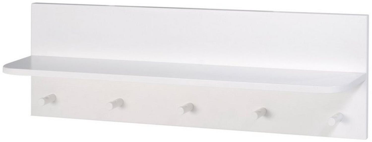 roba Wandregal 'Dreamworld 3' - Garderobe mit Ablage 90 cm - Holz - Weiß Bild 1