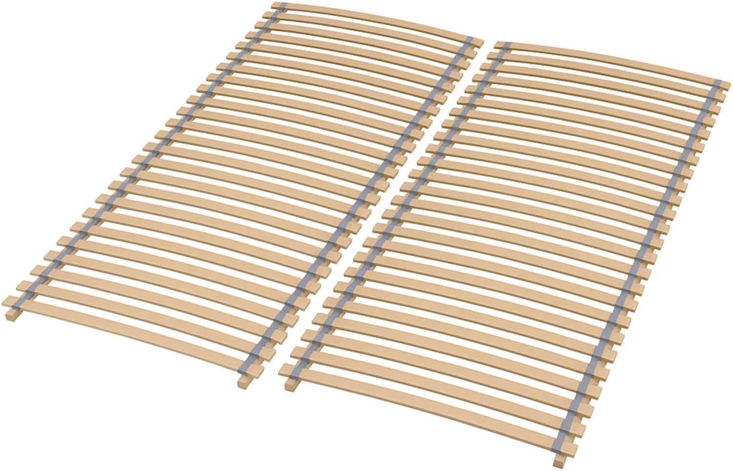 Rollrost 160x200, Ergonomischer Lattenrost aus Buchenholz, 28 Latten, Hergestellt in Deutschland, fertig montiert und gerollt, Traglast 130kg Bild 1