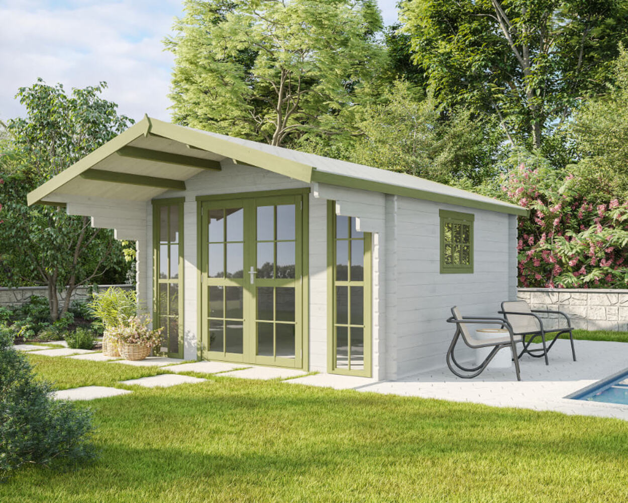 McGarden Gartenhaus Bari 380 x 380 cm Bild 1