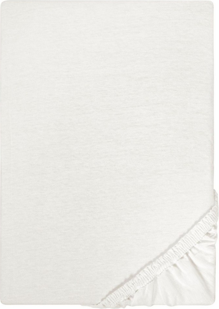 Biberna Jersey-Spannbetttuch, 100 % Baumwolle, Grau, 1x 140x200 cm - 160x200 cm Bild 1