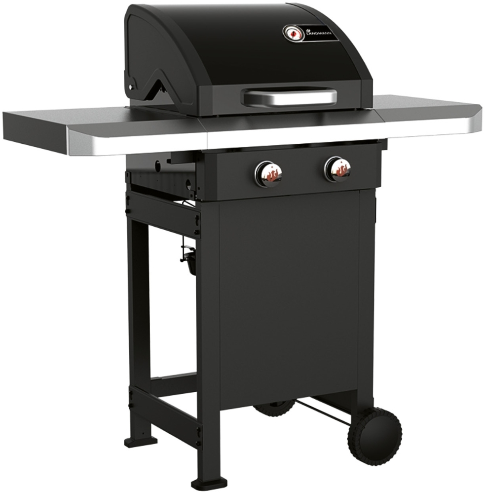 Landmann 'Rexon 2.0' Gasgrill, Gusseisen emailliert schwarz, 120 x 53 x 120 cm Bild 1