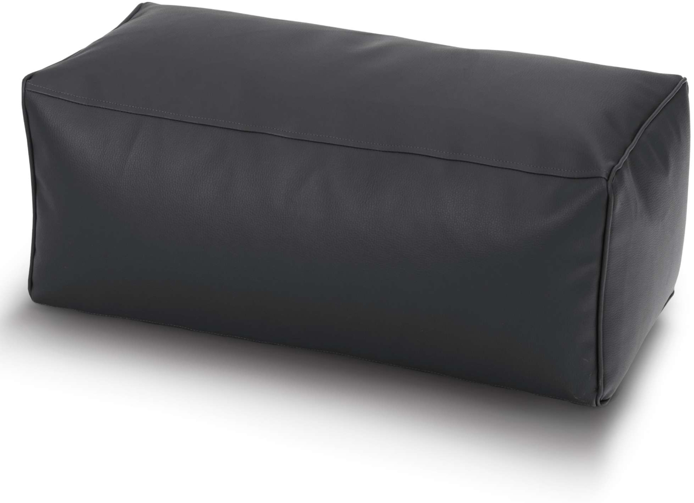 Green Bean® Sitzhocker aus Kunstleder - Pouf mit EPS Perlen Füllung - 70 x 33 x 28cm - perfekte Ergänzung zum Sitzsack - Dunkelblau Bild 1