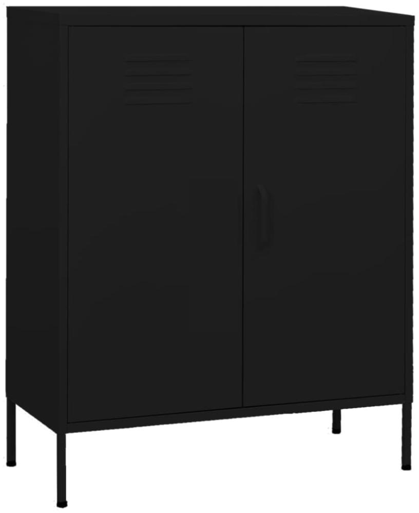 vidaXL Lagerschrank Schwarz 80 x 35 x 101,5 cm Stahl [336169] Bild 1