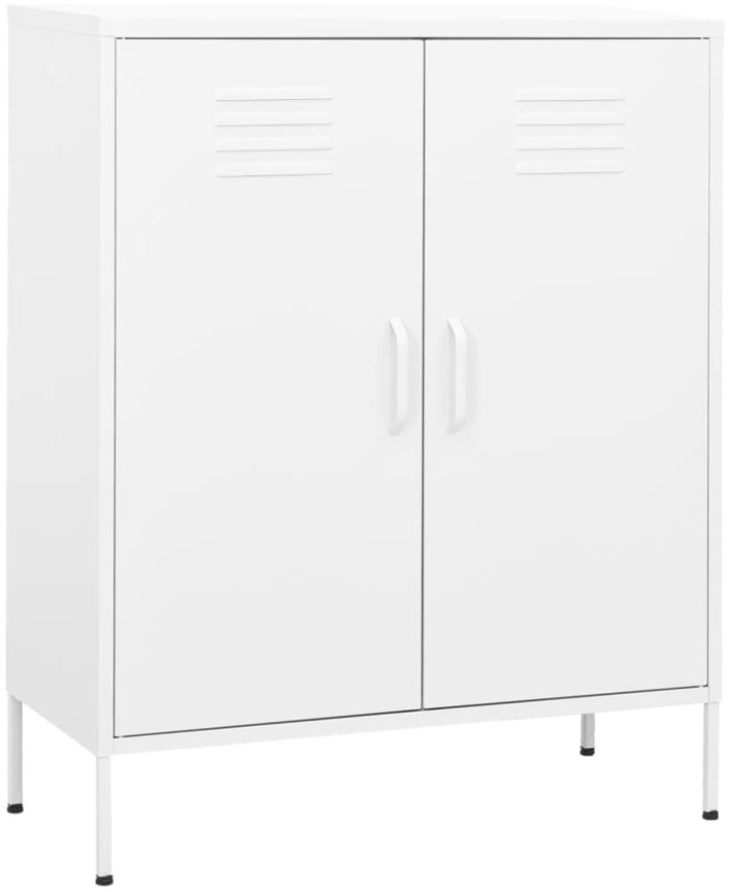 vidaXL Lagerschrank Weiß 80 x 35 x 101,5 cm Stahl [336170] Bild 1