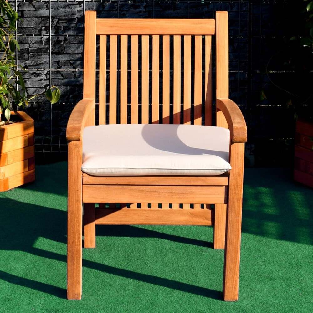 Sitzkissen, für Gartenstuhl Pescara TS-2001, Creme, 61x54 cm Bild 1