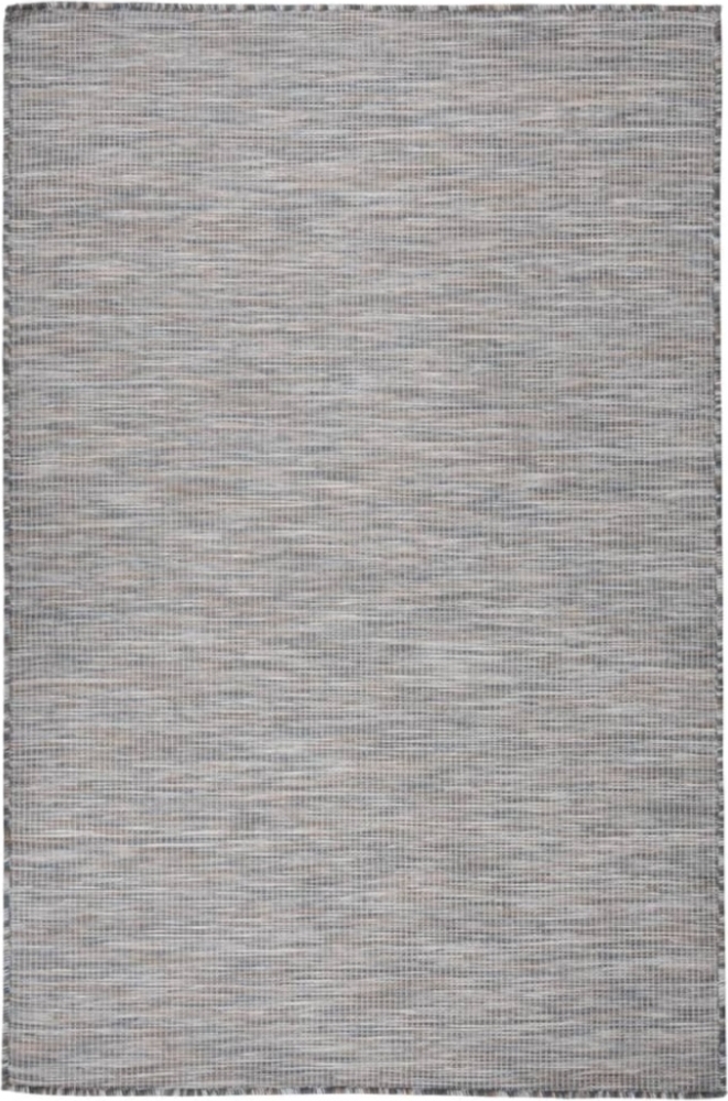 vidaXL Outdoor-Teppich Flachgewebe 120x170 cm Braun und Blau 340816 Bild 1