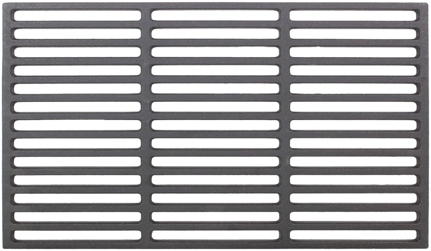 Grillrost, Gusseisen emailliert schwarz, 54x34 cm Bild 1