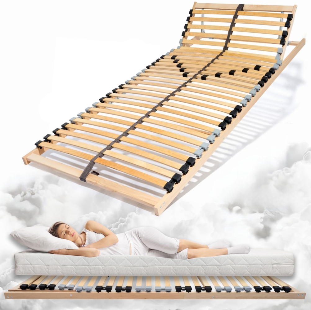 Coemo 7-Zonen Lattenrost ERGO K 90x200 Kopfteil verstellbar, Selbstbausatz Bild 1