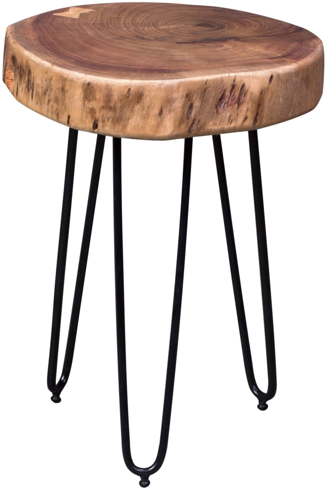 Wohnling Beistelltisch, Massivholz Akazie, 35 x 45 x 35 cm Bild 1