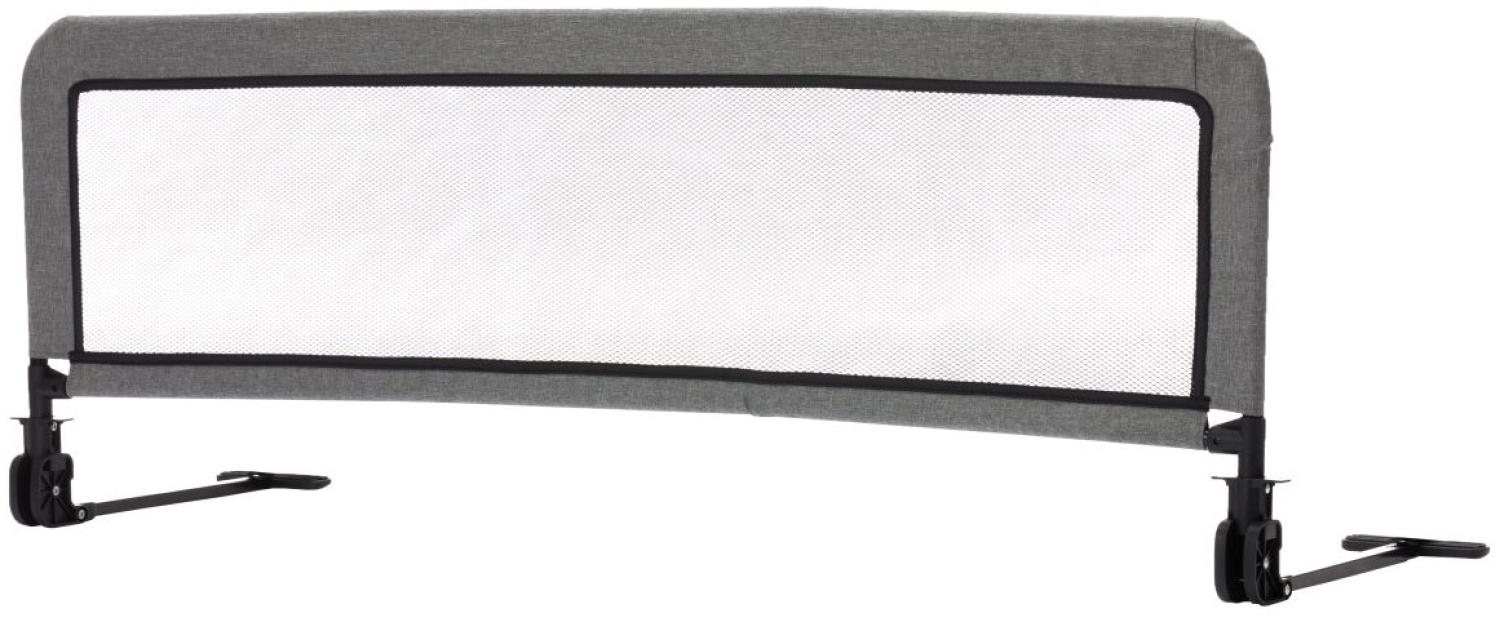 Fillikid Bettgitter für Standardbetten & Boxspringbetten grau/Bettgitter 135x50 cm / Bettschutzgitter Kinderbettgitter Babybettgitter Gitter Kinderbett Fallschutz Bild 1