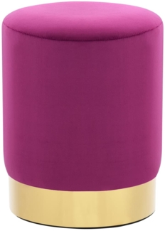 vidaXL Hocker Lila und Golden Samt 249837