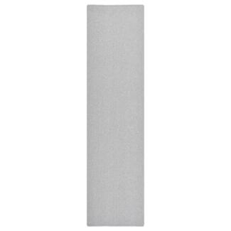 vidaXL Teppichläufer Hellgrau 80x300 cm 326996