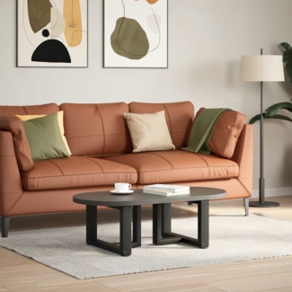 vidaXL Couchtischbeine T-Form 2 Stk. Schwarz 40x25x(30-31) cm Stahl 4013004