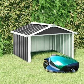 vidaXL Mähroboter Garage, Verzinkter Stahl, 92 x 97 x 63 cm, Anthrazit