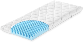 Julius Zöllner 1510082470 - Stubenwagenmatratze XL Dr. Lübbe Air Plus, 82x47 cm
