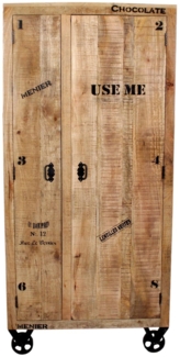 RUSTIC Schrank Lackiertes Mangoholz Natur