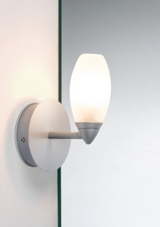 Paulmann No. 70838 Wandleuchte Carina IP44 1-flammig Chrom matt ohne Leuchtmittel, max. 28W G9