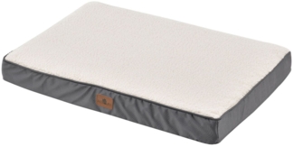 Juskys 'Milow' Hundebett, orthopädisch, flauschig & formstabil, Bezug abnehmbar & waschbar, große Hunde, Beige, 112x81 cm