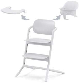 Cybex Lemo 2.0 3in1 Hochstuhl Set mit Babyset All White