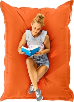 Green Bean® Outdoor Sitzsack, waschbar & wetterfest, Polyester-PVC-Stoff, Orange, 140x180 cm, 380 Liter